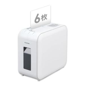アイリスオーヤマ 静音シュレッダー 家庭用 細断枚数6枚