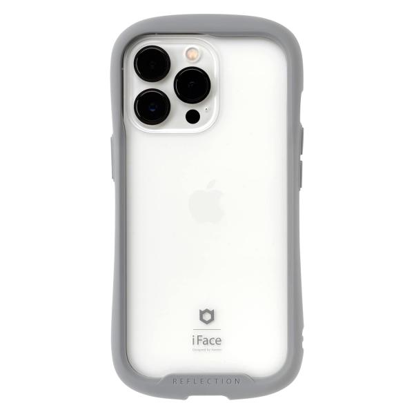 iFace Reflection iPhone 13 Pro ケース クリア 強化ガラス (グレー)...