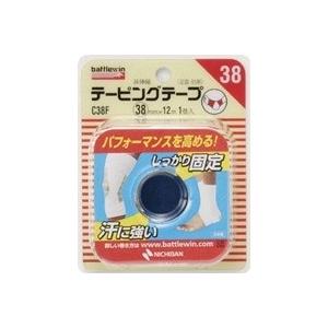 ニチバン バトルウィンテーピングテープ 非伸縮タイプ 38mm幅 12m巻き 1巻