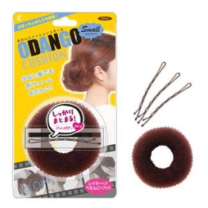 おだんごクッションスモール＋ジャンボピン(ブラウン)