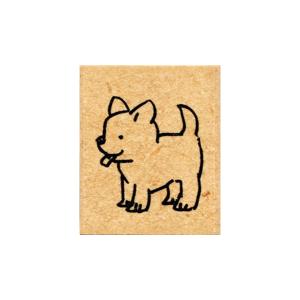 こどものかお Piccolo Stamp ピッコロ スタンプ イヌ 横向き 0812-032 イヌ・横向き｜komamono