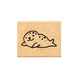 こどものかお Piccolo Stamp ピッコロ スタンプ アザラシ 横 0812-034 アザラシ・横｜komamono