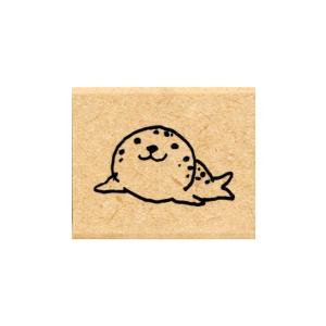 こどものかお Piccolo Stamp ピッコロ スタンプ アザラシ 正面 0812-035 アザラシ・正面｜komamono