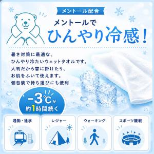 首掛けできる -3℃ ひんやり 冷ひやネックタ...の詳細画像1
