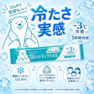 首掛けできる -3℃ ひんやり 冷ひやネックタ...の詳細画像2