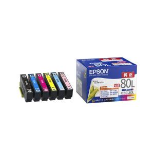 エプソン　純正インクPJIC シリーズ6色セット エプソン（EPSON） 純正インク IC80インクカートリッジ 6色セット