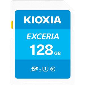 KIOXIA キオクシア(旧東芝) SDカード Exceria SDXC U1 R100 C10 フルHD 高速読み取り 100MB/s 128GB LNEX1L128GG4｜komamono