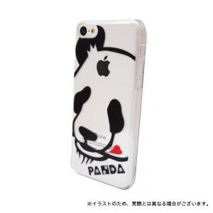 PANDA iPhone5C専用シェルジャケット フェイス｜komamono