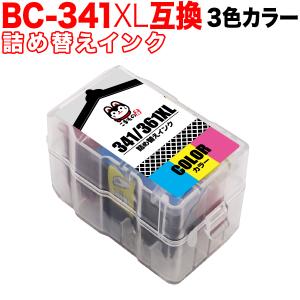 BC-341XL キャノン用 プリンターインク 詰め替えインクカートリッジ 互換インク 3色カラー 大容量 残量表示非対応｜komamono