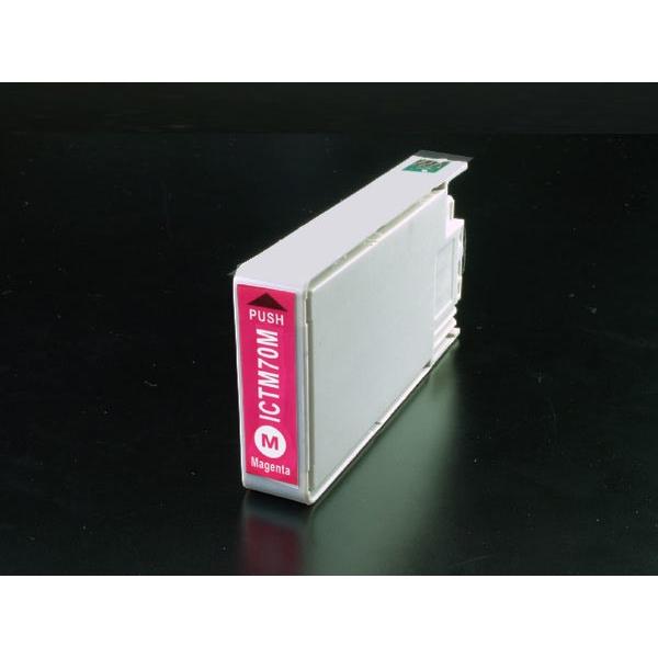 ICTM70M-S エプソン用 プリンターインク ICTM70 互換インクカートリッジ マゼンタ G...