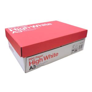 High White 高品質・高白色 コピー用紙 A3 500枚×6冊 3000枚 (メーカー直送品) A3 3000枚｜komamono