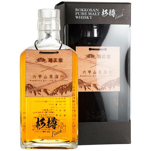 菊正宗×六甲山蒸留所　六甲山ピュアモルトウイスキー杉樽フィニッシュ500ml