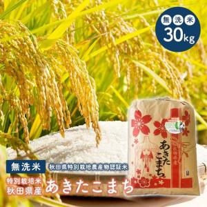 【無洗米30ｋｇ特栽】令和5年産 秋田県特別栽培農産物認証米特別栽培米 秋田県産 あきたこまち 27ｋｇ