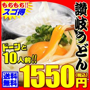 グルメ 送料無料 純生 讃岐 うどん 10人前・ドーンと1kg ネコポス お試し 送料無 食品 激安