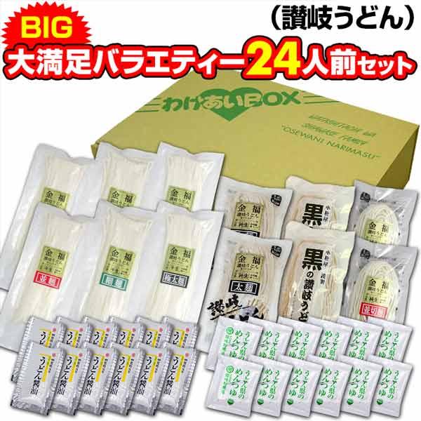 送料無料（北海道・沖縄除く） うどん BIG大満足バラエティー 讃岐うどん セット お歳暮 内祝い ...