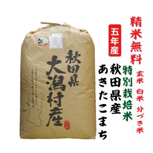 令和4年 秋田県産 新米 減農薬栽培米 あきたこまち 玄米30kg 精米無料