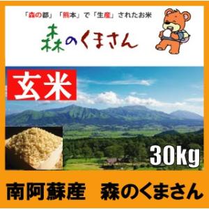 平成27年産　玄米　南阿蘇産　森のくまさん　30kg
