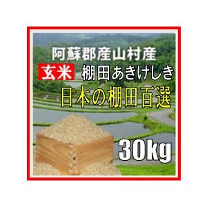 あきげしき 令和元年産 玄米 阿蘇産山村産 あきげしき 30kg