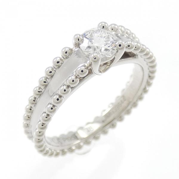 ヴァンクリーフ&amp;アーペル エステル ソリティア リング 0.32 E VVS2 3EXT