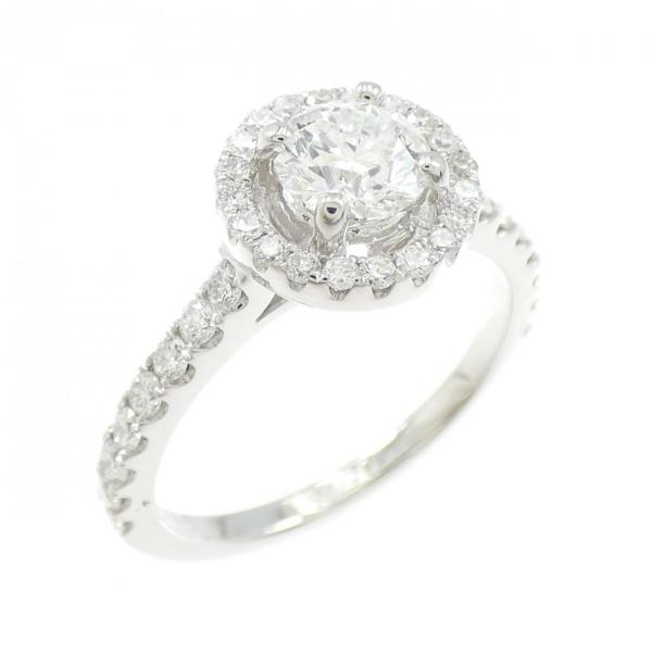 PT950 ダイヤモンド リング 0.513CT E IF EXT H&amp;C