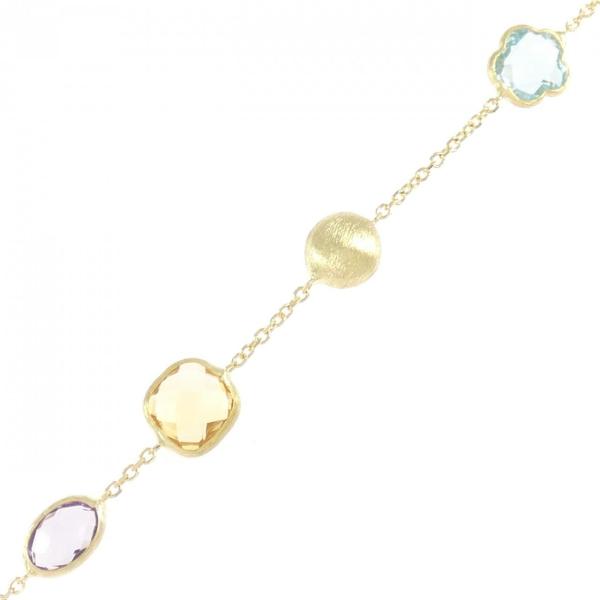 750YG カラーストーン ブレスレット