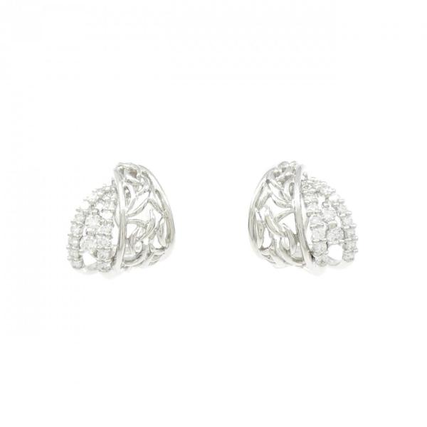 PT900 ダイヤモンド ピアス 0.55CT