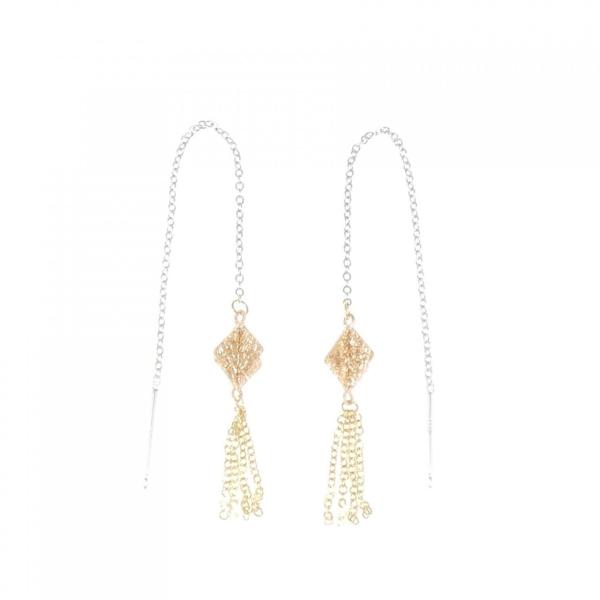 18Kスリーカラー ピアス