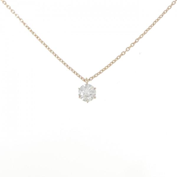 K18PG ダイヤモンド ネックレス 0.521CT F SI2 EXT H＆C