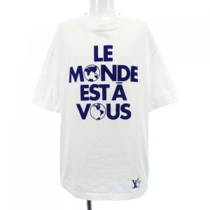 【美品・現行モデル】ルイヴィトン　24SS ワッペン チェーン半袖tシャツ 白 LOUIS VUITTON（ルイ・ヴィトン） 極美品△LOUIS VUITTON 24SS