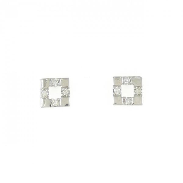 PT900 ダイヤモンド ピアス 0.08CT