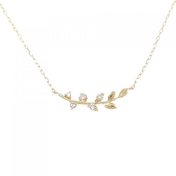 4゜C リーフ ダイヤモンド ネックレス
