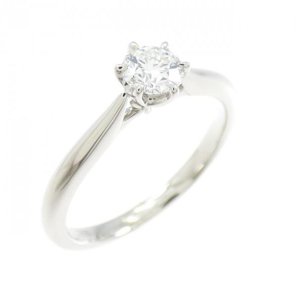 PT950 ダイヤモンド リング 0.288CT D VVS2 3EXT H&amp;C