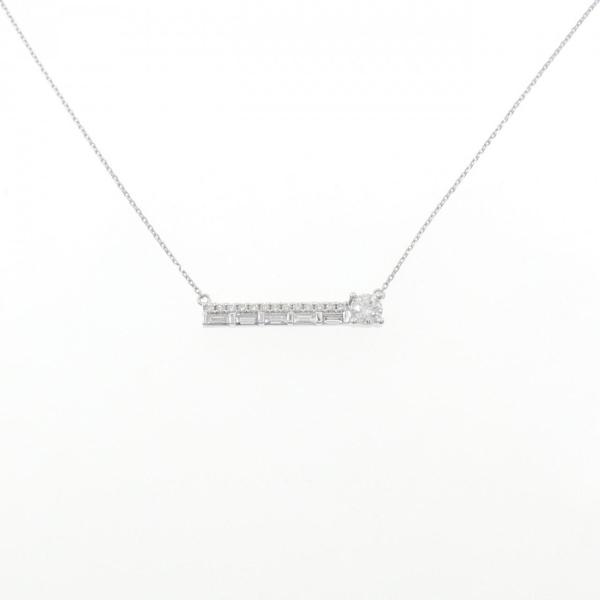 K18WG ダイヤモンド ネックレス 0.326CT D IF 3EXT