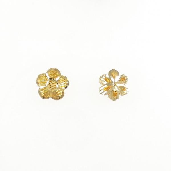 750YG フラワー ピアス