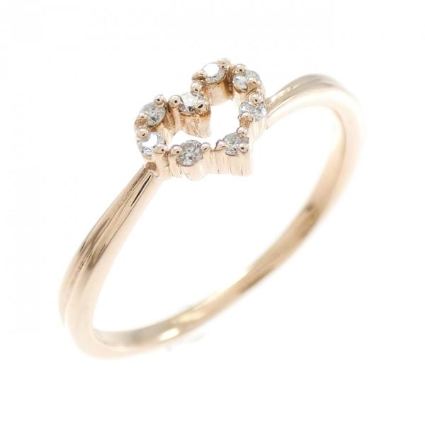 4゜C ハート ダイヤモンド リング