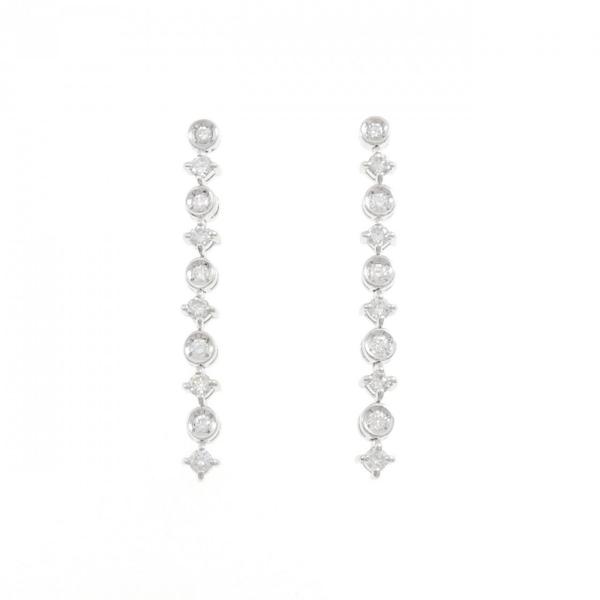 LINE ダイヤモンド ピアス 1.00CT