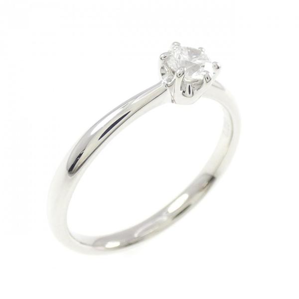 PT900 ダイヤモンド リング 0.231CT F VS2 3EXT H&amp;C