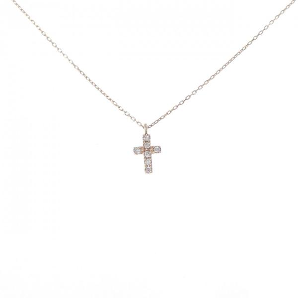 4゜C クロス ダイヤモンド ネックレス