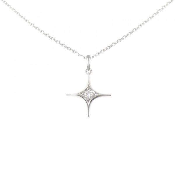 PT900 ダイヤモンド ネックレス 0.08CT