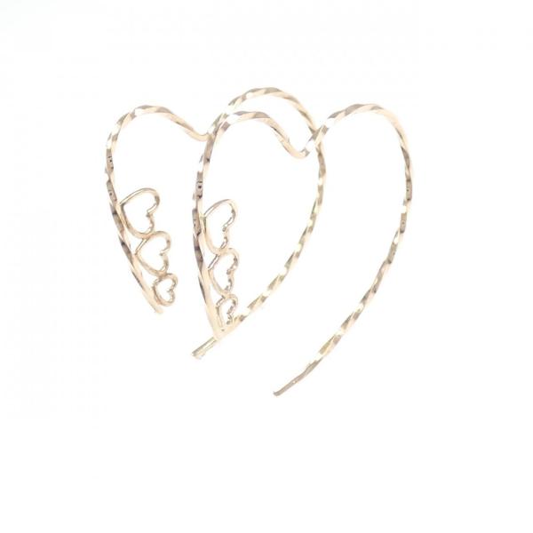 K10PG ハート ピアス