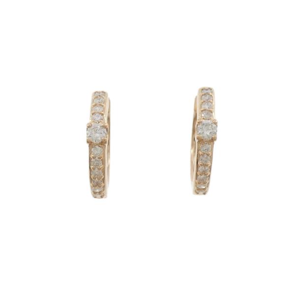 K18PG ダイヤモンド ピアス 0.30CT