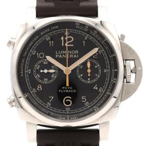 パネライ ルミノール1950PCYC3DAYSクロノフライバックアッチャイオ PAM00653 SS 自動巻