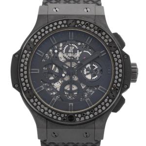 ウブロ ビッグバンアエロバンオールブラックブラックダイヤモンド 311.CI.1110.RX.1100 セラミック 自動巻