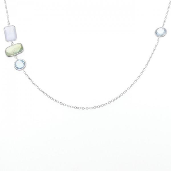 750WG カラーストーン ネックレス