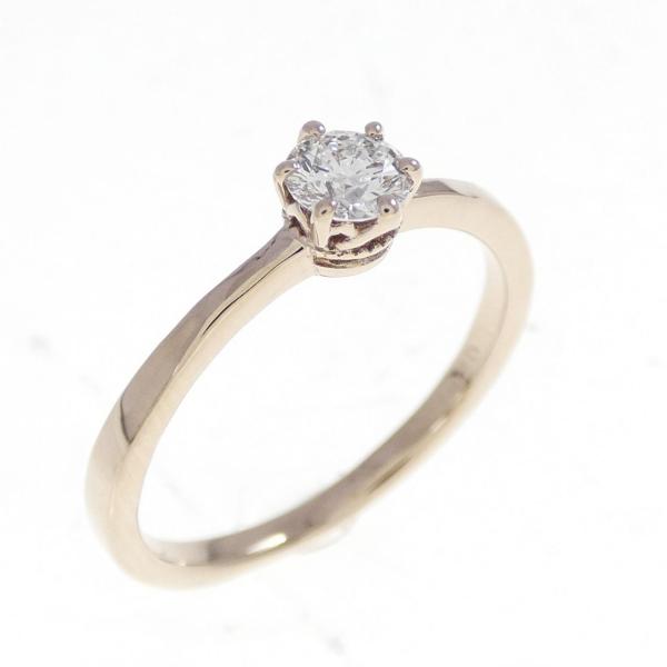 K18PG ダイヤモンド リング 0.209CT D SI1 3EXT H＆C