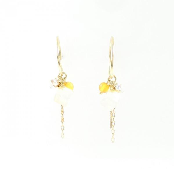 K18YG カラーストーン ピアス