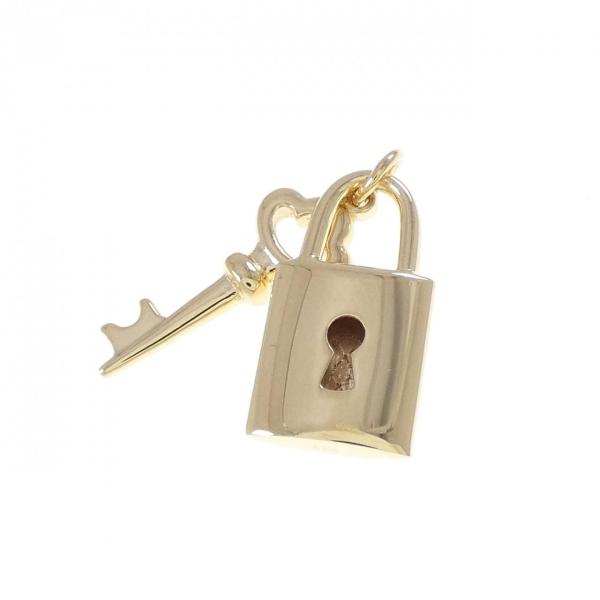 K18YG キー×カデナ ペンダント