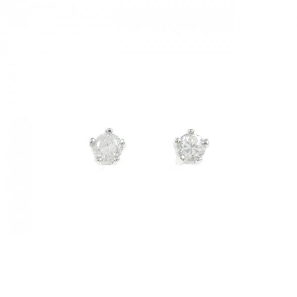 PT900 ダイヤモンド ピアス 0.18CT