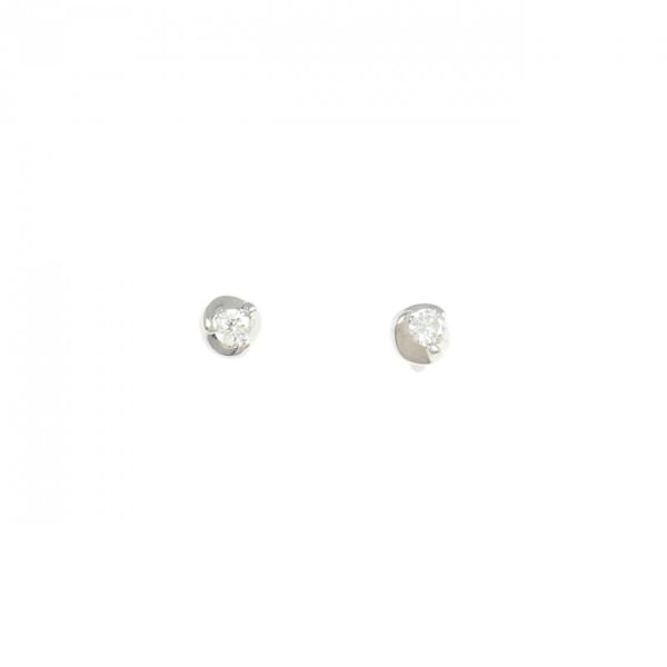 PT900 ダイヤモンド ピアス 0.06CT