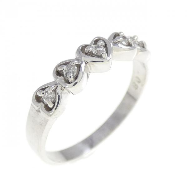 PT900 ハート ダイヤモンド リング 0.08CT